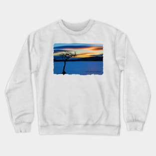 Sunset over Loch Lomond at Milarrochy Bay, Scotland Crewneck Sweatshirt